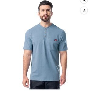 Men's Light Blue Henley Shirt Wrangler